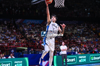 2024-07-04 - 11 Panagiotis Kalaitzakis of Greece is playing during the FIBA Olympic Qualifying Tournament 2024, match between Egypt and Greece at Peace & Friendship Stadium on July 4, 2024, in Piraeus, Greece. - GREECE VS EGYPT - FIBA OLYMPIC QUALIFYING TOURNAMENTS - INTERNATIONALS - BASKETBALL