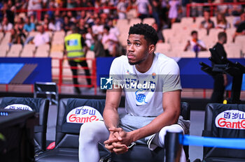 2024-07-04 - 34 Giannis Antetokounmpo of Greece during the FIBA Olympic Qualifying Tournament 2024, match between Egypt and Greece at Peace & Friendship Stadium on July 4, 2024, in Piraeus, Greece. - GREECE VS EGYPT - FIBA OLYMPIC QUALIFYING TOURNAMENTS - INTERNATIONALS - BASKETBALL