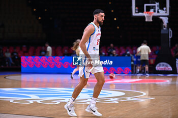 2024-07-06 - 27 Christopher Theoret Duarte of Dominican Republic is playing during the FIBA Olympic Qualifying Tournament 2024 Semi Final match between Dominican Republic and Croatia at Peace & Friendship Stadium on July 6, 2024, in Piraeus, Greece. - DOMINICAN REPUBLIC VS CROATIA - SEMI FINALS, FIBA OLYMPIC QUALIFYING TOURNAMENTS - INTERNATIONALS - BASKETBALL