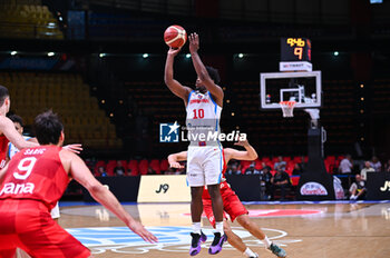 2024-07-06 - 10 Andres Feliz of Dominican Republic is playing during the FIBA Olympic Qualifying Tournament 2024 Semi Final match between Dominican Republic and Croatia at Peace & Friendship Stadium on July 6, 2024, in Piraeus, Greece. - DOMINICAN REPUBLIC VS CROATIA - SEMI FINALS, FIBA OLYMPIC QUALIFYING TOURNAMENTS - INTERNATIONALS - BASKETBALL