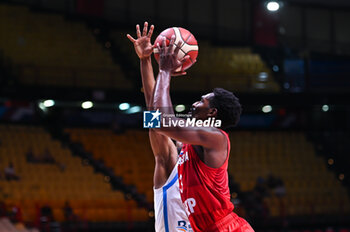 2024-07-06 - 3 Jaleen Smith of Croatia is playing during the FIBA Olympic Qualifying Tournament 2024 Semi Final match between Dominican Republic and Croatia at Peace & Friendship Stadium on July 6, 2024, in Piraeus, Greece. - DOMINICAN REPUBLIC VS CROATIA - SEMI FINALS, FIBA OLYMPIC QUALIFYING TOURNAMENTS - INTERNATIONALS - BASKETBALL