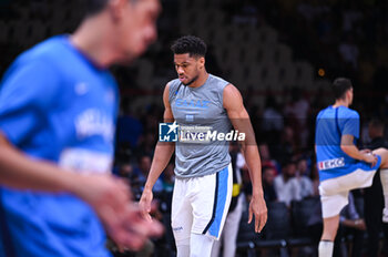 2024-07-06 - 34 Giannis Antetokounmpo of Greece is playing during the FIBA Olympic Qualifying Tournament 2024 Semi Final match between Greece and Slovenia at Peace & Friendship Stadium on July 6, 2024, in Piraeus, Greece. - GREECE VS SLOVENIA - SEMI FINALS, FIBA OLYMPIC QUALIFYING TOURNAMENTS - INTERNATIONALS - BASKETBALL