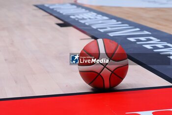 2024-01-14 - Basketball basketball official ball - EA7 EMPORIO ARMANI MILANO VS BERTRAM DERTHONA TORTONA - ITALIAN SERIE A - BASKETBALL