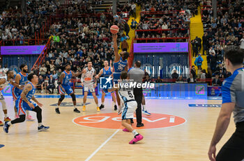 2024-03-03 - two-ball start during the series A of italian LBA Basketball Championship match Ge.Vi Napoli vs Nutribullet Trevio at the Palabarbuto - Napoli (Na), March 3, 2024 - GEVI NAPOLI BASKET VS NUTRIBULLET TREVISO BASKET - ITALIAN SERIE A - BASKETBALL