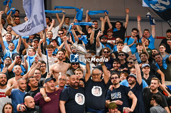 2024-03-03 - The supporters Of Ge.Vi Napoli Basket shows the Coppa Italia won final Height during the series A of italian LBA Basketball Championship match Ge.Vi Napoli vs Nutribullet Trevio at the Palabarbuto - Napoli (Na), March 3, 2024 - GEVI NAPOLI BASKET VS NUTRIBULLET TREVISO BASKET - ITALIAN SERIE A - BASKETBALL