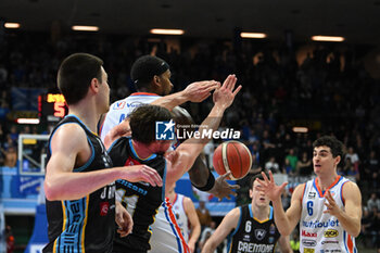 2024-03-17 - Actions of the game and players' images during BASKETBALL - ITALIAN SERIE A game between Nutribullet Treviso Basket and Vanoli Basket Cremona at Palaverde in Villorba, Italy on   March 17, 2024 - NUTRIBULLET TREVISO BASKET VS VANOLI BASKET CREMONA - ITALIAN SERIE A - BASKETBALL