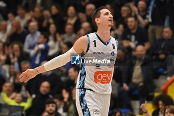 2024-03-16 - Tomislav Zubicig of GeVi Napoli Basket celebrates after scoring - GEVI NAPOLI BASKET VS ESTRA PISTOIA - ITALIAN SERIE A - BASKETBALL