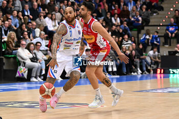 2024-03-30 - Actions of the game and players' images during BASKETBALL - ITALIAN SERIE A game between Nutribullet Treviso Basket and Carpegna Prosciutto Pesaro at Palaverde in Villorba, Italy on   March 30, 2024 - NUTRIBULLET TREVISO BASKET VS CARPEGNA PROSCIUTTO PESARO - ITALIAN SERIE A - BASKETBALL