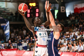 2024-04-14 - Mouhamed Faye (Unahotels Reggio Emilia) - UNAHOTELS REGGIO EMILIA VS HAPPY CASA BRINDISI - ITALIAN SERIE A - BASKETBALL