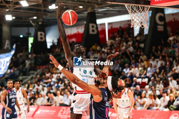 2024-04-14 - Mouhamed Faye (Unahotels Reggio Emilia) - UNAHOTELS REGGIO EMILIA VS HAPPY CASA BRINDISI - ITALIAN SERIE A - BASKETBALL