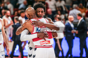 2024-04-14 - Langston Galloway and Jamar Smith (Unahotels Reggio Emilia) - UNAHOTELS REGGIO EMILIA VS HAPPY CASA BRINDISI - ITALIAN SERIE A - BASKETBALL