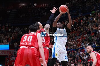 2024-04-28 - David Cournooh (Germani Brescia) - EA7 EMPORIO ARMANI MILANO VS GERMANI BRESCIA - ITALIAN SERIE A - BASKETBALL