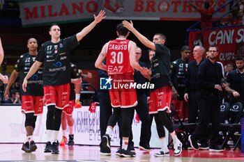 2024-04-28 - Guglielmo Caruso (EA7 Emporio Armani Olimpia Milano) - EA7 EMPORIO ARMANI MILANO VS GERMANI BRESCIA - ITALIAN SERIE A - BASKETBALL