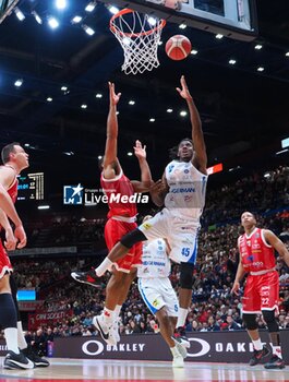 2024-04-28 - Nicola Akele (Germani Brescia) - EA7 EMPORIO ARMANI MILANO VS GERMANI BRESCIA - ITALIAN SERIE A - BASKETBALL