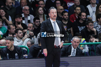 2024-04-28 - Luca Banchi (Virtus Segrafredo Bologna) - BERTRAM DERTHONA TORTONA VS VIRTUS SEGAFREDO BOLOGNA - ITALIAN SERIE A - BASKETBALL