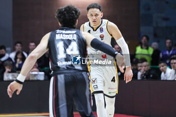 28/04/2024 - #4 Ross Colbey (Bertram Derthona Basket Tortona) and #14 Mascolo Bruno (Virtus Segafredo Bologna) - BERTRAM DERTHONA TORTONA VS VIRTUS SEGAFREDO BOLOGNA - SERIE A ITALIA - BASKET