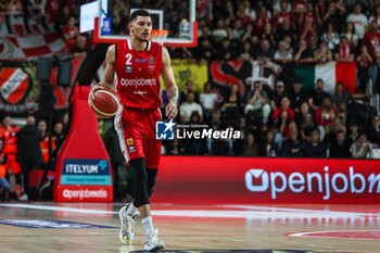28/04/2024 - Michael Gilmore #2 of Pallacanestro Varese OpenJobMetis seen in action during LBA Lega Basket A 2023/24 Regular Season game between Pallacanestro Varese OpenJobMetis and Nutribullet Treviso Basket at Itelyum Arena, Varese, Italy on April 28, 2024 - OPENJOBMETIS VARESE VS NUTRIBULLET TREVISO BASKET - SERIE A ITALIA - BASKET