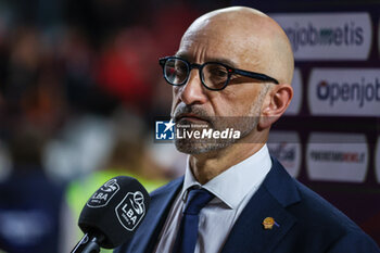 28/04/2024 - Francesco Vitucci Head Coach of Nutribullet Treviso Basket interviewed during LBA Lega Basket A 2023/24 Regular Season game between Pallacanestro Varese OpenJobMetis and Nutribullet Treviso Basket at Itelyum Arena, Varese, Italy on April 28, 2024 - OPENJOBMETIS VARESE VS NUTRIBULLET TREVISO BASKET - SERIE A ITALIA - BASKET