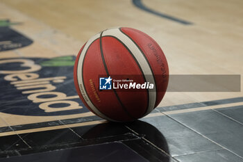 2024-04-28 - Official ball of the match between Dolomiti Energia Trentino and Estra Pistoia, 29th days of regular season of A1 Italian Basketball Championship 2023/2024 at il T Quotidiano Arena on April 28, 2024, Trento, Italy. - DOLOMITI ENERGIA TRENTINO VS ESTRA PISTOIA - ITALIAN SERIE A - BASKETBALL