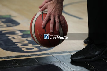 2024-04-28 - Official ball of the match between Dolomiti Energia Trentino and Estra Pistoia, 29th days of regular season of A1 Italian Basketball Championship 2023/2024 at il T Quotidiano Arena on April 28, 2024, Trento, Italy. - DOLOMITI ENERGIA TRENTINO VS ESTRA PISTOIA - ITALIAN SERIE A - BASKETBALL