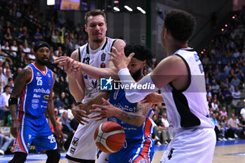 2024-05-05 - Actions of the game and players' images during BASKETBALL - ITALIAN SERIE A game between Nutribullet Treviso Basket and Bertram Derthona Tortona at Palaverde in Villorba, Italy on   May 5, 2024 - NUTRIBULLET TREVISO BASKET VS BERTRAM DERTHONA TORTONA - ITALIAN SERIE A - BASKETBALL