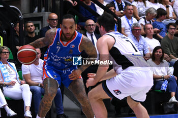 2024-05-05 - Actions of Harrison D'Angelo ( Nutribullet Trevsio basket ) during BASKETBALL - ITALIAN SERIE A game between Nutribullet Treviso Basket and Bertram Derthona Tortona at Palaverde in Villorba, Italy on   May 5, 2024 - NUTRIBULLET TREVISO BASKET VS BERTRAM DERTHONA TORTONA - ITALIAN SERIE A - BASKETBALL