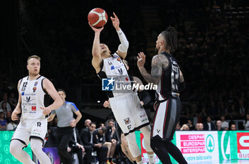 2024-05-11 - Colbey Ross (Tortona) during the LBA during game 1 of the playoffs of the Italian Serie A1 basketball championship Segafredo Virtus Bologna Vs. Bertram Derthona Tortona at Segafredo Arena, Bologna, Italy, May 11, 2024 - Photo: Michele Nucci - PLAYOFF - VIRTUS SEGAFREDO BOLOGNA VS BERTRAM DERTHONA TORTONA - ITALIAN SERIE A - BASKETBALL