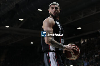 2024-05-11 - Isaia Cordinier (Bologna) during the LBA during game 1 of the playoffs of the Italian Serie A1 basketball championship Segafredo Virtus Bologna Vs. Bertram Derthona Tortona at Segafredo Arena, Bologna, Italy, May 11, 2024 - Photo: Michele Nucci - PLAYOFF - VIRTUS SEGAFREDO BOLOGNA VS BERTRAM DERTHONA TORTONA - ITALIAN SERIE A - BASKETBALL