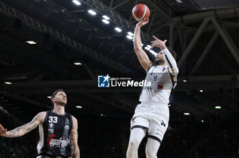 2024-05-11 - Kyle Weems (Tortona) during the LBA during game 1 of the playoffs of the Italian Serie A1 basketball championship Segafredo Virtus Bologna Vs. Bertram Derthona Tortona at Segafredo Arena, Bologna, Italy, May 11, 2024 - Photo: Michele Nucci - PLAYOFF - VIRTUS SEGAFREDO BOLOGNA VS BERTRAM DERTHONA TORTONA - ITALIAN SERIE A - BASKETBALL