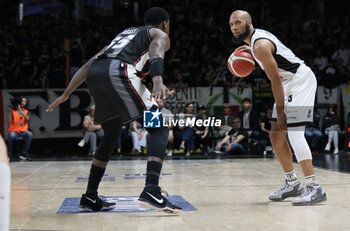 2024-05-11 - Chris Dowe (Tortona) during the LBA during game 1 of the playoffs of the Italian Serie A1 basketball championship Segafredo Virtus Bologna Vs. Bertram Derthona Tortona at Segafredo Arena, Bologna, Italy, May 11, 2024 - Photo: Michele Nucci - PLAYOFF - VIRTUS SEGAFREDO BOLOGNA VS BERTRAM DERTHONA TORTONA - ITALIAN SERIE A - BASKETBALL