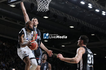 2024-05-11 - Chris Dowe (Tortona) during the LBA during game 1 of the playoffs of the Italian Serie A1 basketball championship Segafredo Virtus Bologna Vs. Bertram Derthona Tortona at Segafredo Arena, Bologna, Italy, May 11, 2024 - Photo: Michele Nucci - PLAYOFF - VIRTUS SEGAFREDO BOLOGNA VS BERTRAM DERTHONA TORTONA - ITALIAN SERIE A - BASKETBALL