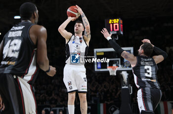 2024-05-11 - Tommaso Baldasso (Tortona) during the LBA during game 1 of the playoffs of the Italian Serie A1 basketball championship Segafredo Virtus Bologna Vs. Bertram Derthona Tortona at Segafredo Arena, Bologna, Italy, May 11, 2024 - Photo: Michele Nucci - PLAYOFF - VIRTUS SEGAFREDO BOLOGNA VS BERTRAM DERTHONA TORTONA - ITALIAN SERIE A - BASKETBALL