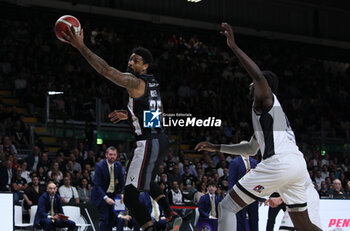 2024-05-11 - Jordan Mickey (Bologna) during the LBA during game 1 of the playoffs of the Italian Serie A1 basketball championship Segafredo Virtus Bologna Vs. Bertram Derthona Tortona at Segafredo Arena, Bologna, Italy, May 11, 2024 - Photo: Michele Nucci - PLAYOFF - VIRTUS SEGAFREDO BOLOGNA VS BERTRAM DERTHONA TORTONA - ITALIAN SERIE A - BASKETBALL