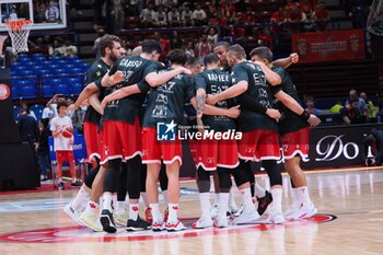 2024-05-12 - EA7 Emporio Armani Olimpia Milano team - PLAYOFF - EA7 EMPORIO ARMANI MILANO VS DOLOMITI ENERGIA TRENTO - ITALIAN SERIE A - BASKETBALL