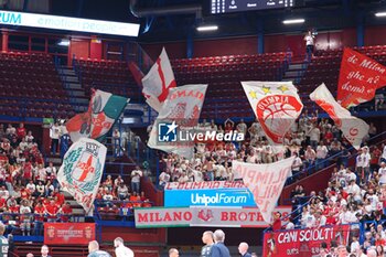 2024-05-12 - EA7 Emporio Armani Olimpia Milano supporters - PLAYOFF - EA7 EMPORIO ARMANI MILANO VS DOLOMITI ENERGIA TRENTO - ITALIAN SERIE A - BASKETBALL