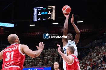 2024-05-12 - Paul Biligha (Dolomiti Energia Trento) - PLAYOFF - EA7 EMPORIO ARMANI MILANO VS DOLOMITI ENERGIA TRENTO - ITALIAN SERIE A - BASKETBALL