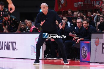 2024-05-12 - Ettore Messina, head coach EA7 Emporio Armani Olimpia Milano - PLAYOFF - EA7 EMPORIO ARMANI MILANO VS DOLOMITI ENERGIA TRENTO - ITALIAN SERIE A - BASKETBALL