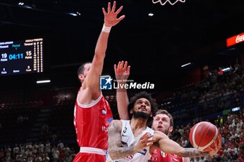 2024-05-12 - Prentiss Hubb (Dolomiti Energia Trento) - PLAYOFF - EA7 EMPORIO ARMANI MILANO VS DOLOMITI ENERGIA TRENTO - ITALIAN SERIE A - BASKETBALL