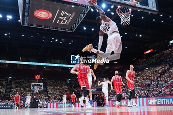 2024-05-12 - Derek Cooke Jr (Dolomiti Energia Trento) - PLAYOFF - EA7 EMPORIO ARMANI MILANO VS DOLOMITI ENERGIA TRENTO - ITALIAN SERIE A - BASKETBALL