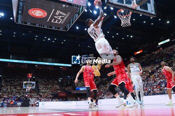 2024-05-12 - Derek Cooke Jr (Dolomiti Energia Trento) - PLAYOFF - EA7 EMPORIO ARMANI MILANO VS DOLOMITI ENERGIA TRENTO - ITALIAN SERIE A - BASKETBALL