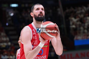 2024-05-12 - Nikola Mirotic (EA7 Emporio Armani Olimpia Milano) - PLAYOFF - EA7 EMPORIO ARMANI MILANO VS DOLOMITI ENERGIA TRENTO - ITALIAN SERIE A - BASKETBALL