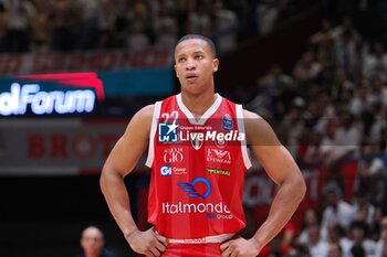 2024-05-12 - Devon Hall (EA7 Emporio Armani Olimpia Milano) - PLAYOFF - EA7 EMPORIO ARMANI MILANO VS DOLOMITI ENERGIA TRENTO - ITALIAN SERIE A - BASKETBALL