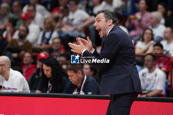 2024-05-14 - HEAD COACH PAOLO GALBIATI (DOLOMITI ENERGIA TRENTINO) - PLAYOFF - EA7 EMPORIO ARMANI MILANO VS DOLOMITI ENERGIA TRENTO - ITALIAN SERIE A - BASKETBALL