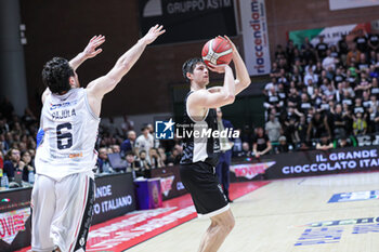 2024-05-18 - # 7 Leonardo Candi (Bertram Derthona Basket Tortona) and #6 Pajola Alessandro (Virtus Segafredo Bologna) - PLAYOFF - BERTRAM DERTHONA TORTONA VS VIRTUS SEGAFREDO BOLOGNA - ITALIAN SERIE A - BASKETBALL