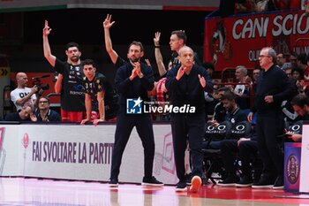 2024-05-25 - Ettore Messina, head coach EA7 Emporio Armani Olimpia Milano and his coaching staff - EA7 EMPORIO ARMANI MILANO VS GERMANI BRESCIA - ITALIAN SERIE A - BASKETBALL