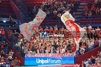 2024-05-27 - Supporters of EA7 Emporio Armani Olimpia Milano - EA7 EMPORIO ARMANI MILANO VS GERMANI BRESCIA - ITALIAN SERIE A - BASKETBALL