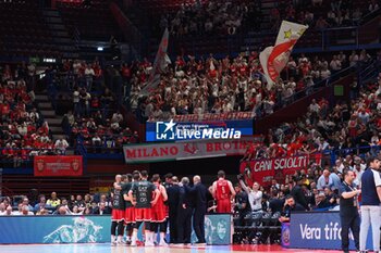 2024-05-27 - Supporters of EA7 Emporio Armani Olimpia Milano - EA7 EMPORIO ARMANI MILANO VS GERMANI BRESCIA - ITALIAN SERIE A - BASKETBALL