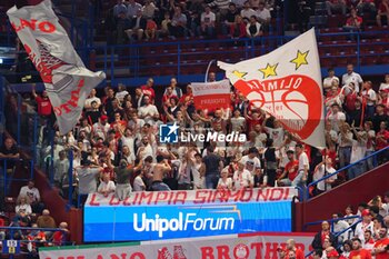 2024-05-27 - Supporters of EA7 Emporio Armani Olimpia Milano - EA7 EMPORIO ARMANI MILANO VS GERMANI BRESCIA - ITALIAN SERIE A - BASKETBALL