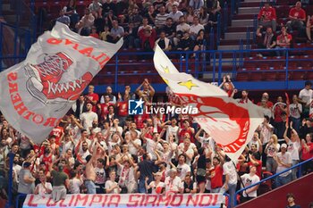 2024-05-27 - Supporters of EA7 Emporio Armani Olimpia Milano - EA7 EMPORIO ARMANI MILANO VS GERMANI BRESCIA - ITALIAN SERIE A - BASKETBALL