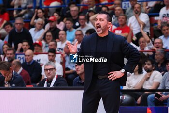 2024-05-27 - Alessandro Magro, head coach Germani Brescia - EA7 EMPORIO ARMANI MILANO VS GERMANI BRESCIA - ITALIAN SERIE A - BASKETBALL